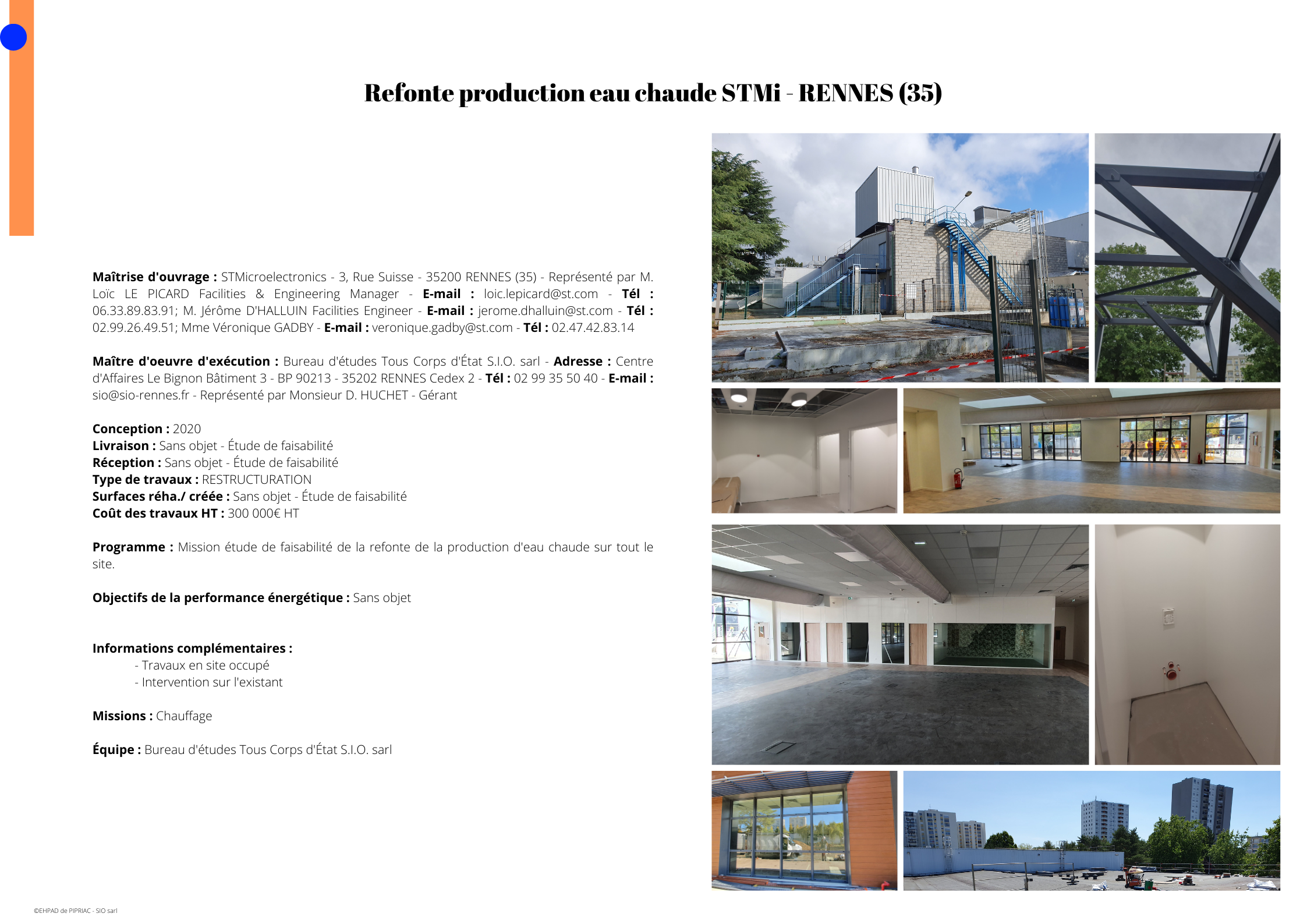 Refonte production eau chaude STMi RENNES