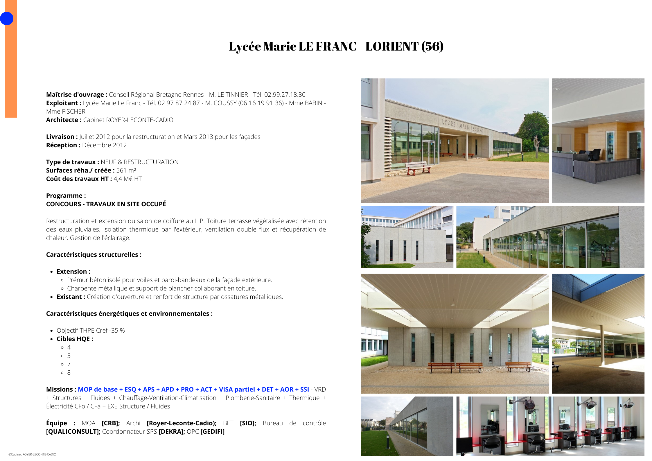 Lycee Marie Le Franc LORIENT