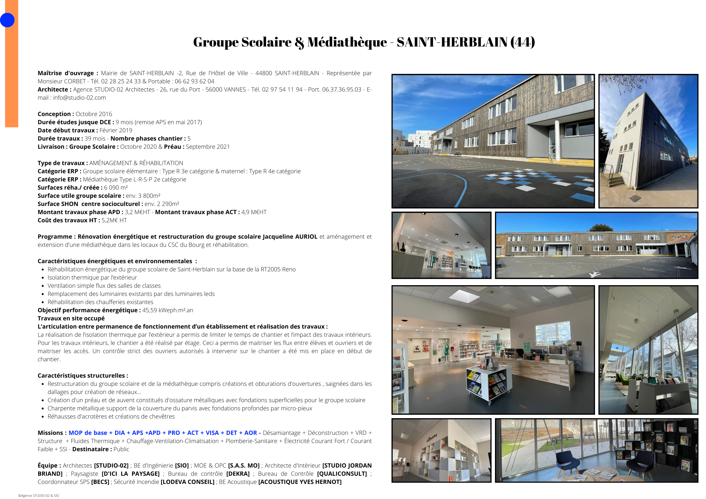Groupe Scolaire et Mediatheque SAINT HERBLAIN